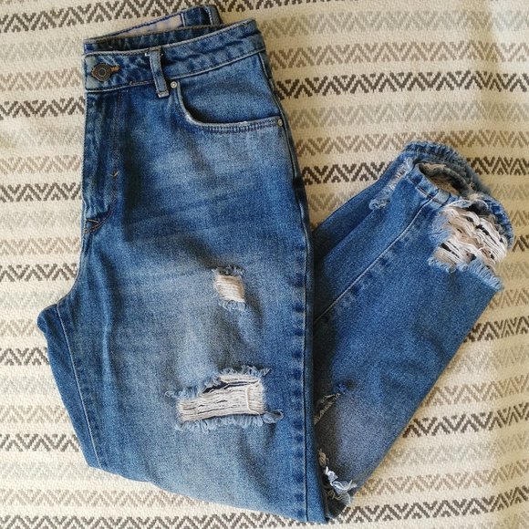 Pull&Bear High Waisted Boyfriend Jeans - Picture 1 of 3